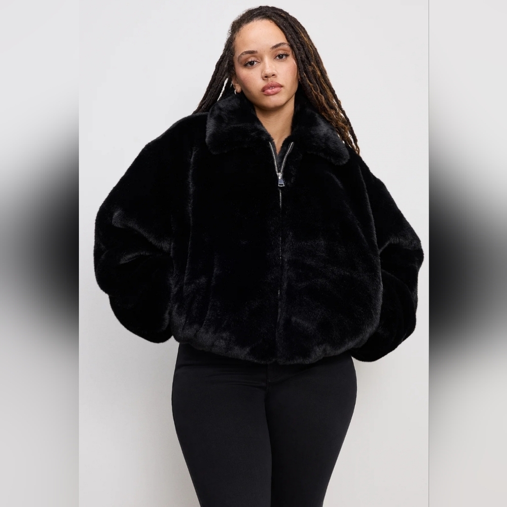 Good American Faux Fur Jacket
